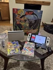 Nintendo Switch OLED 64gb White Ring Fit, Super Mario Party, Splatoon 3.