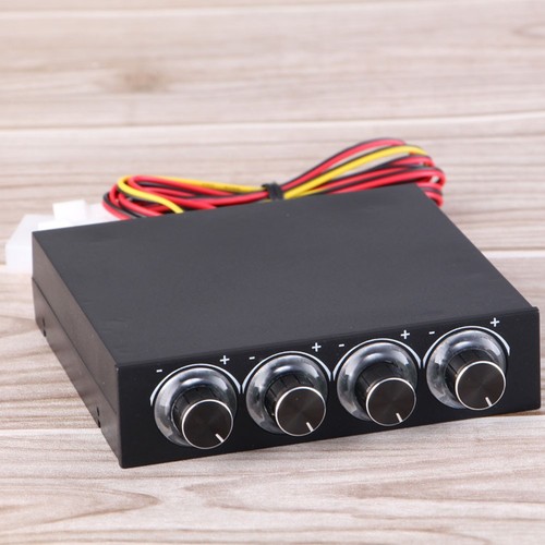 4 Channel Computer Fan Speed & Temperature Controller Heat Reducing For PC W SAL - Photo 2/8