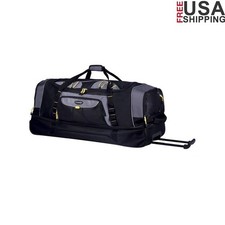 36" 2-Section Drop-Bottom Rolling Duffel Telescopic Handle Rolling Extra Large