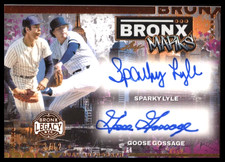 Rich Gossage Sparky Lyle Dual Auto /12 Yankees Leaf Bronx Legacy HOF