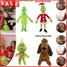 Christmas Grinch Plush Doll Soft Toy Stuffed Teddy Baby Kids Xmas Gift New