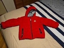 Gerry Kids' Jersey Lined Red Bubble Jacket Puffer Hooded Quilted Size 2T
