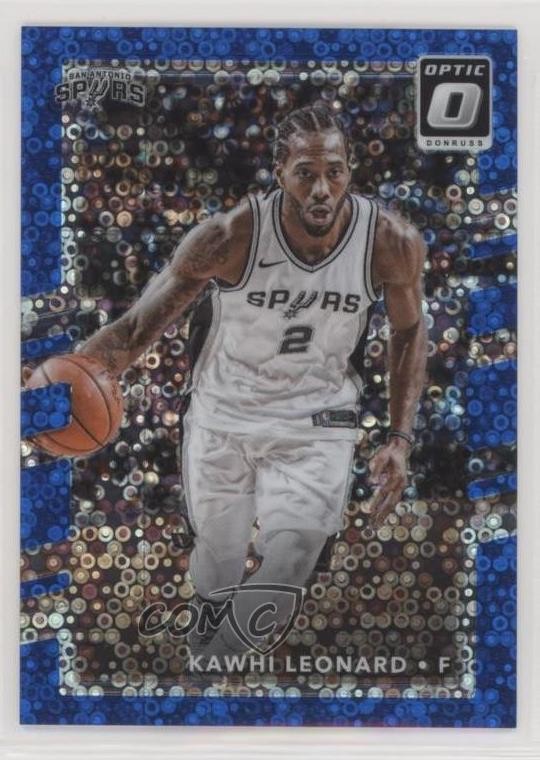 2017-18 Panini Donruss Optic Fast Break Blue Prizm 37/50 Kawhi Leonard #134 0z5u