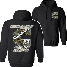 Cummins Dodge Ram Hoodie– Diesel Truck Pullover, Camo Cummins Logo Shirt
