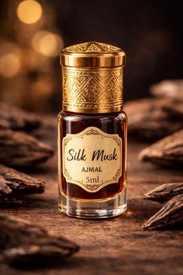 5ml Silk Musk von Ajmal Arabian Oud Parfum Attar Itar Öl Pure Misk