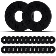 Black Silicone Guitar Strap Blocks, 24PCS Guitar Protector Block/Rubber Strap