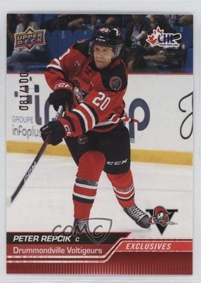 2023-24 Upper Deck CHL Exclusives 81/100 Peter Repcik #249 09wc
