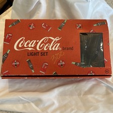 Coca Cola Brand 10 Pc Light Set 1993 in Original Box Coke Bottles & Coke Signs