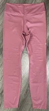 Nike Dri-Fit Leggings Womens Medium Running Tight Mauve Metallic Cropped RN56323