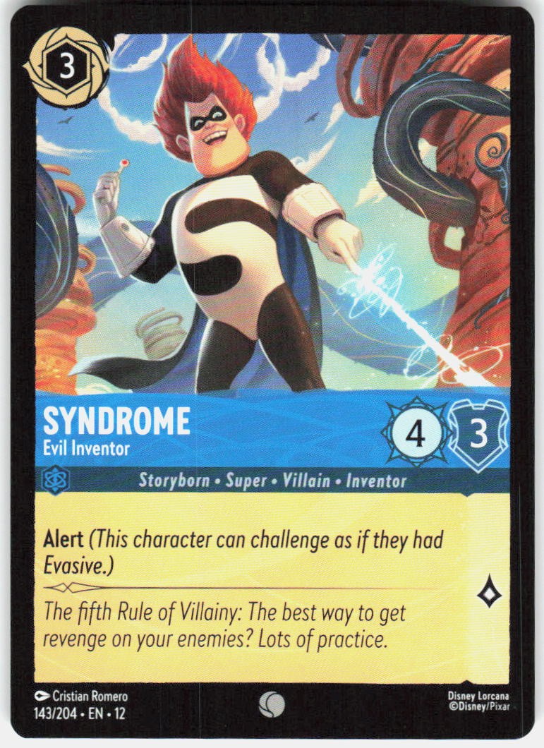 Syndrome Evil Inventor 143/204 Wilds Unknown Disney Lorcana