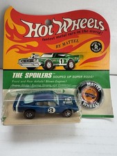 Vintage Hot Wheels Redline BLUE KING KUDA White interior -ORIGINAL BLISTER NICE!