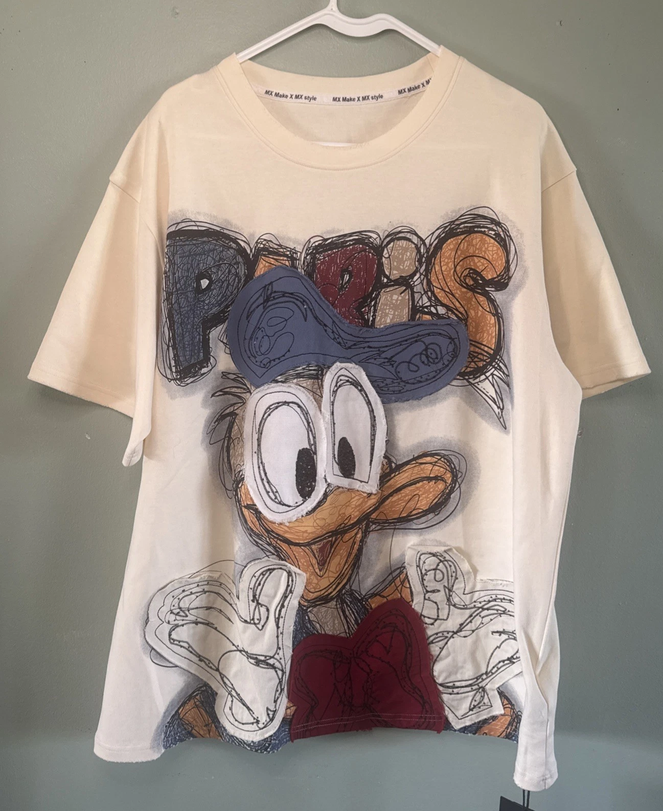 Donald Duck T Shirt By flooo Street wear No Size But Looks To Be XL