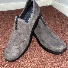 Ladies Fly Flot Size 8 Antishock Memory Foam Slip On Trainers Shoes