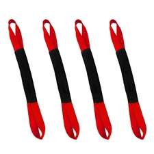 Ancra Tiedowns 18" Soft Touches, Tie Down Extension w/Fleeces - Red 4-Pack