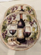 Certified International Sanctuary Wine and Grape Plate (8.5”) - New