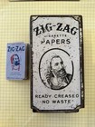 Vintage ZIG-ZAG Cigarette Papers Display Dispensing Tin Case AUTOMATIC No Waste — photo 1