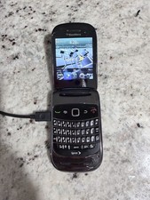 BlackBerry Curve 9320 16GB Black Flip QWERTY Sprint CDMA 1900 5MP Used