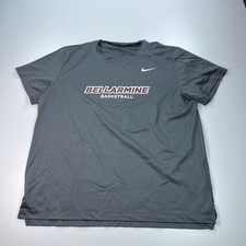 Nike Bellarmine Knights Basketball Shirt Mens Extra Large XL Gray Dri Fit NCAA