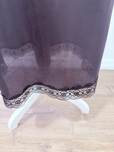 VINTAGE Slipperfection schwarz VOLL Nylon Trikot SLIP KLEID DESSOUS Gr. 34 - Bild 3 von 6