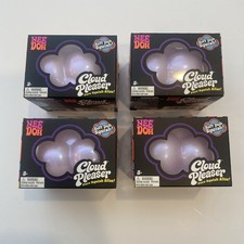 LOT x 4 Schylling Nee Doh Cloud Pleaser Soft Squeeze Toy Purple Needoh Nee Doh