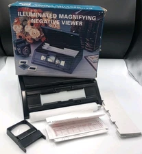 JOBAR'S Illuminated Magnifying Negative & Slide Viewer JC 2089 READ & SEE PHOTOS
