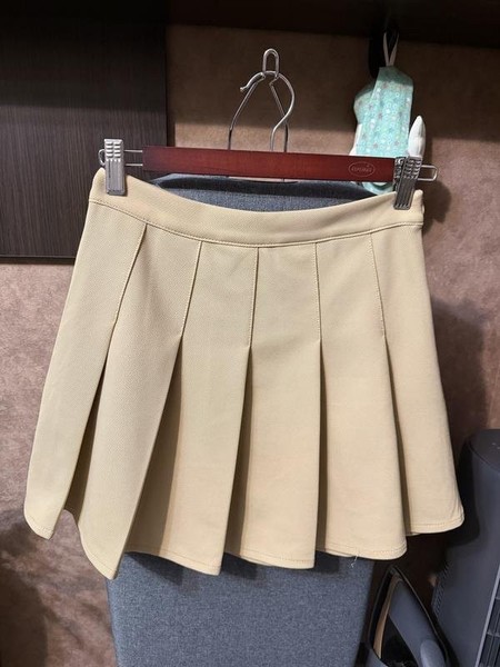 Women FB Sister Skirt Beige Elastane S