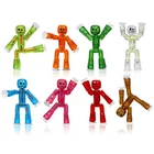 3 pcs Stikbot Animation Toy Doll with Suction Cup