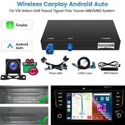 +HD KAM Wireless Carplay Modul Für VW Passat B8 Golf 7 Tiguan Skoda Seat MIB1/2