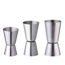 Measure Cup Double Head Design Eco Friendly Portable Stainless Steel Brand New