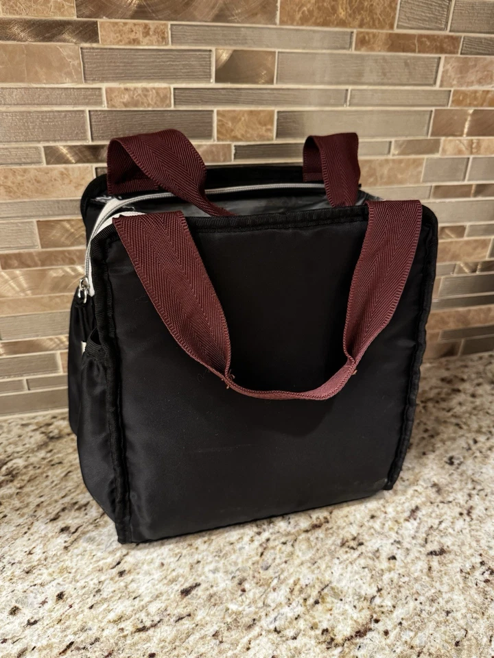 Igloo кулер сумка с короткими ручками обед сумка красный черный вишня - Изображение 3 из 4