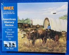 IMEX Chuck Wagon And Prairie Schooner Set 1/72 scale Kit New  Sealed 513