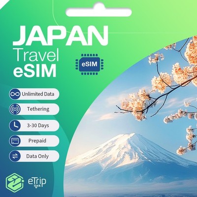 Japan Travel eSIM | Unlimited Data Only Plan
