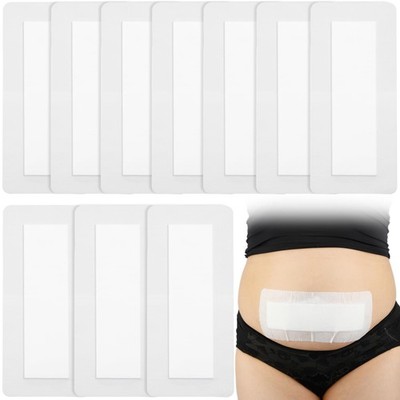 10 Pcs C-Section Incision Adhesive Island Dressing 4''x10'' Bandage Breathable ...