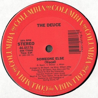 DEUCE SOMEONE ELSE 1985 12'' MODERN SOUL FUNK 5:24 VOCAL + INSTRUMENTAL-ONLY COPY