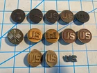 US Army WW1 to Vietnam US Army Collar Disc Military Insignia Pin Lot 13 Pieces