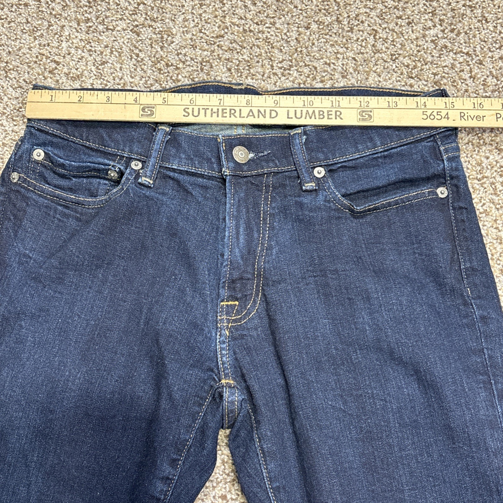 Abercrombie & Fitch Jeans Mens 30x30 Blue Langdon Slim Stretch Fits 30 X 29 - View 6