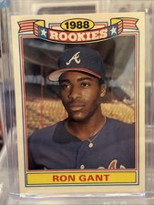 RON GANT BRAVES 1989 TOPPS 1988 ROOKIES COMMEMORATIVE SET ROOKIE CARD #9. rookie card picture