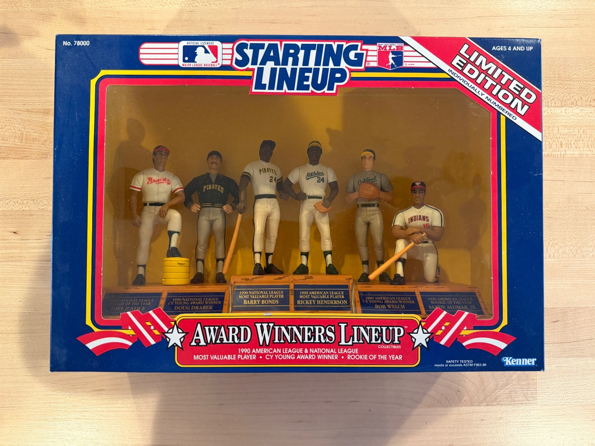 1990 Baseball Award Winners Kenner Starting Lineup Good -henderson