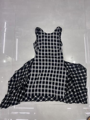 Abito smanicato Rag & Bone Brighton a quadri bianco e nero taglia XXS - Foto 4 di 6