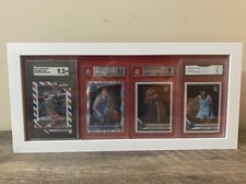 White and Red Sports Card Display Case - Fits Graded PSA, BGS, HGA, SGC, GMA