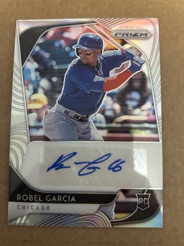 2020 PANINI PRIZM SILVER REFRACTOR #RA-RD ROBEL GARCIA RC AUTO