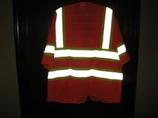 Mens Portwest Orange Relflective Safety Work Vest Size 2XL NWOT