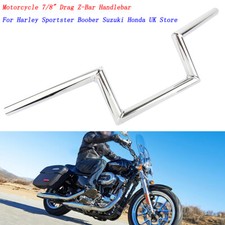 7/8" Motorcycle Custom Handlebars Drag Z-Bar Chrome For Harley Sportster Honda