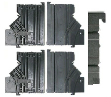 2pc 1982 Aurora AFX Speed-Lok Slot Car DOUBLE TO RIGHT SINGLE LANE TRACK Unused!