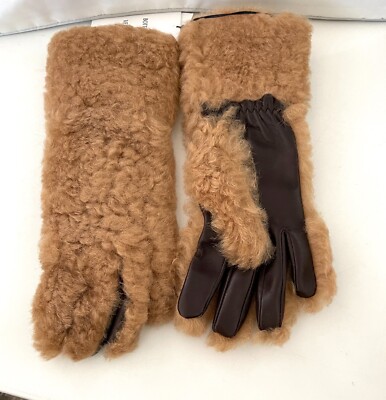 美品！BOTTEGA VENETA ムートングローブ BOTTEGA VENETA Leather and Shearling Women's Gloves, Brown and Tan