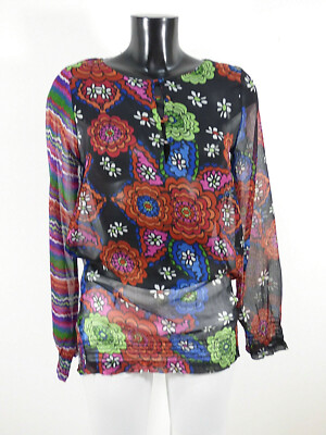 DESIGUAL Damen Tunika Oberteil Gr S - DE / Mehrfarbig und Neuwertig ( R 5532 )
