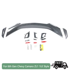  Carbon Look For 6th Gen Chevy Camaro ZL1 1LE Style Rear Trunk Wing Spoiler Kit