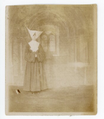 Vintage 1930s Photography Snapshot PHOTO, A Good Sister Agnes Nun Religious