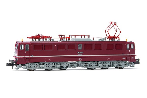 Arnold HN2526 Elektrolokomotive Mit Licht Rot Weiß, N 1/160-image