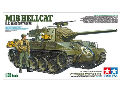 TAMIYA 35376 1:35 U.S. Tank Destroyer M18 Hellcat Plastic Model Kit